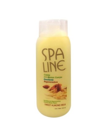 SPA LINE CREMA PARA MANOS Y CUERPO  SWEET ALMOND MILK 250ML