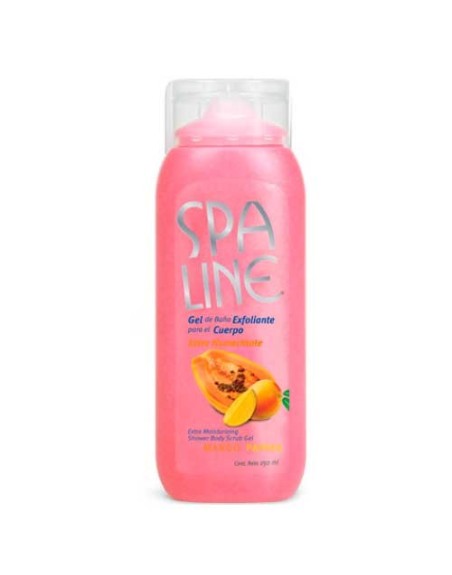 SPA LINE GEL DE BAÑO EXFOLIANTE MANGO PAPAYA250ML