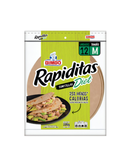 BIMBO RAPIDITAS TORTILLAS DIET 330G