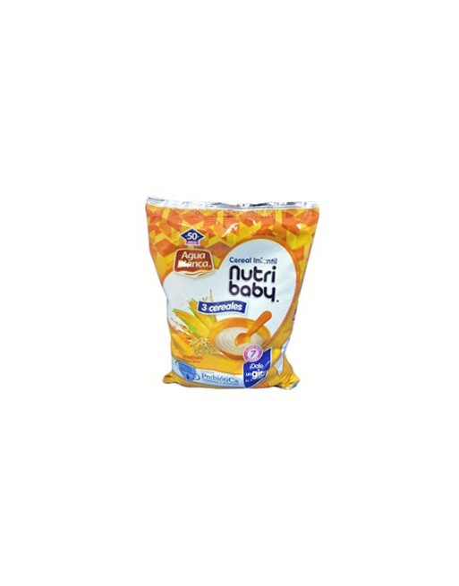 AGUA BLANCA NUTRI BABY 3 CEREALES 500G