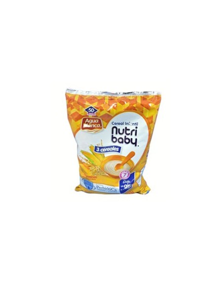 AGUA BLANCA NUTRI BABY 3 CEREALES 500G