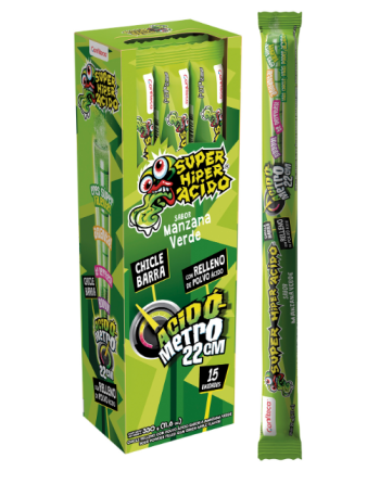 SUPER HIPER ACIDO EN LINES SABOR A MANZANA