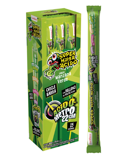 SUPER HIPER ACIDO EN LINES SABOR A MANZANA