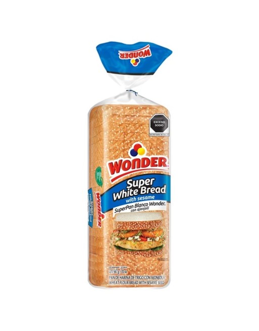 SUPER PAN  DE SANDWICH CON AJONJOLI 850G