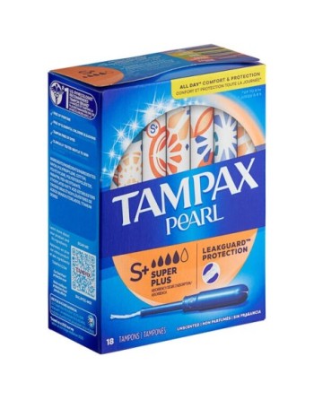 TAMPAX PEARL SUPER PLUS18 TAMPONES