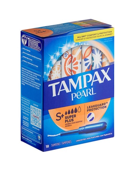 TAMPAX PEARL SUPER PLUS18 TAMPONES