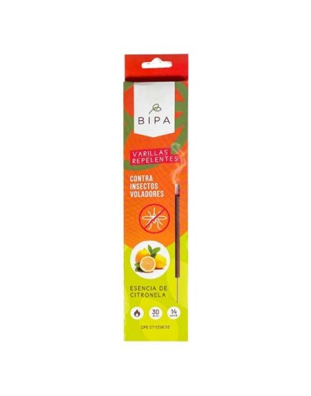 BIPA VARILLAS REPELENTE CITRONELA/LIMON