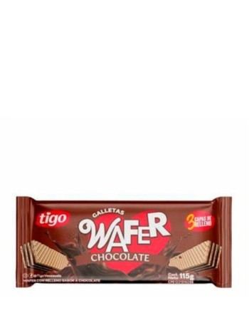 TIGO GALLETAS WAFER SABOR A CHOCOLATE 115G