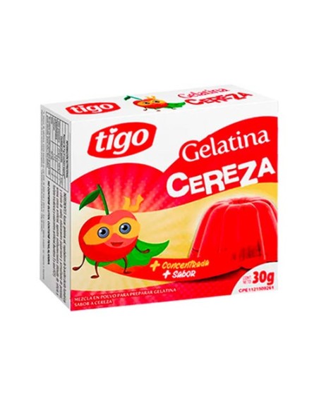 TIGO GELATINA DE CEREZA 30G