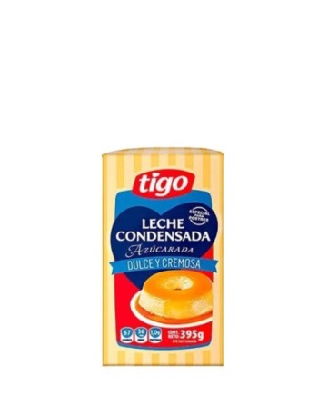 TIGO LECHE CONDENSADA DULCE Y CREMOSA 395G CAJITA