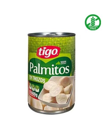 Tigo palmitos en trozo 400gr