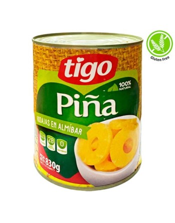 TIGO PIÑA EN ALMIBAR 830G