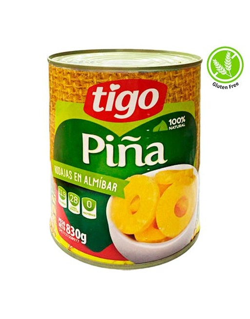 TIGO PIÑA EN ALMIBAR 830G