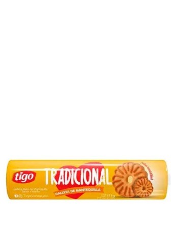 TIGO TRADICIONAL GALLETA CON SABOR MANTEQUILLA 131G