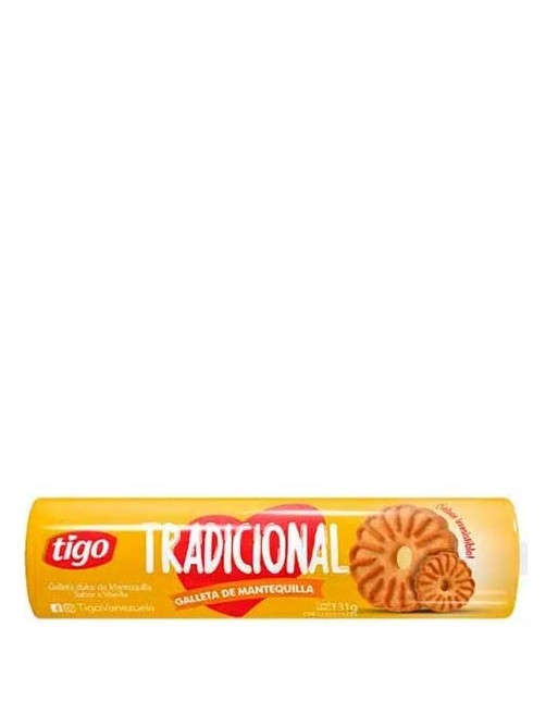 TIGO TRADICIONAL GALLETA CON SABOR MANTEQUILLA 131G