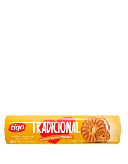 TIGO TRADICIONAL GALLETA CON SABOR MANTEQUILLA 131G