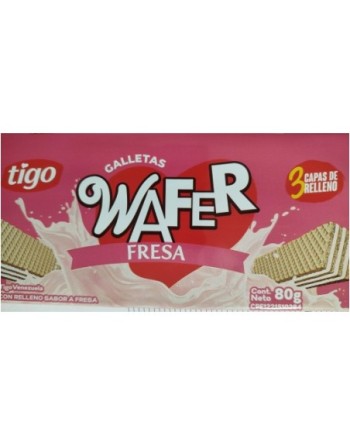 TIGO WAFER GALLETA FRESA 80G