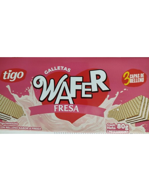 TIGO WAFER GALLETA FRESA 80G