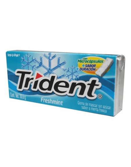 TRIDENT CHICLETS MENTA X 18UND CAJA