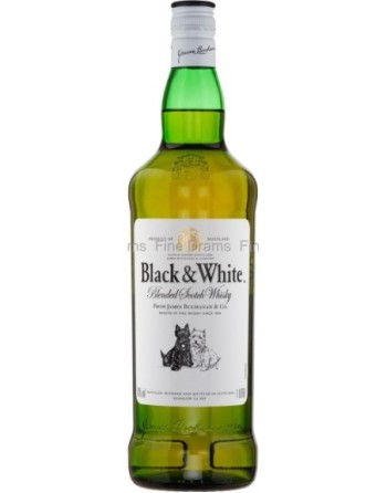 BLACK & WHITE BLENDED SCOTCH WHISKY 1LT