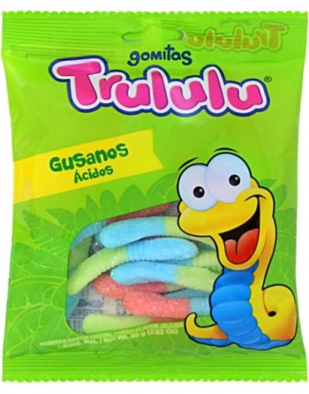TRULULU GOMITAS GUSANOS ACIDOS 80G