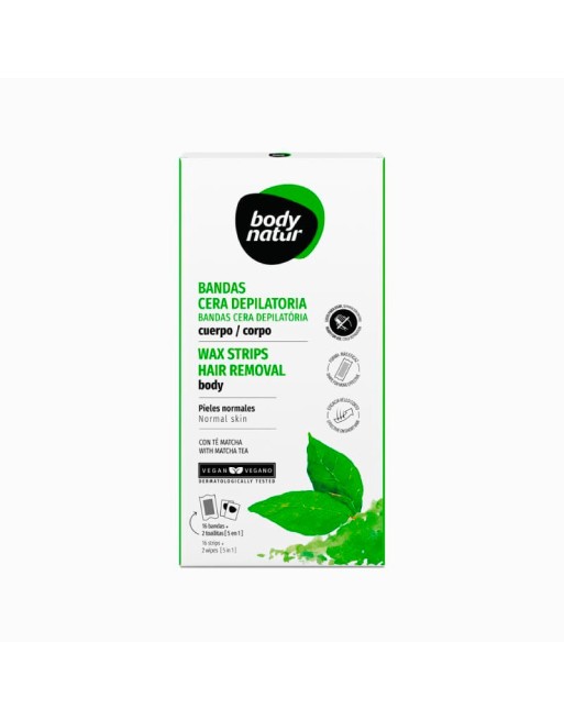 BODY NATUR BANDAS DEPILATORIAS PIEL NORMAL X16