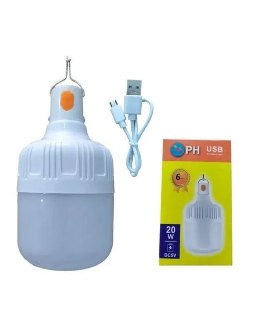 BOMBILLO RECARGABLE PH USB 20W