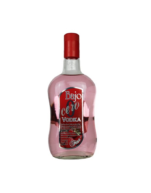 BAJO CERO VODKA SABOR A FRESA 0.70LT