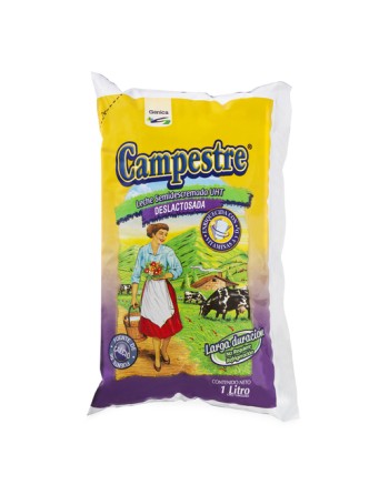 CAMPESTRE LECHE SEMIDESCREMEDA UHT LIQUIDA 1L