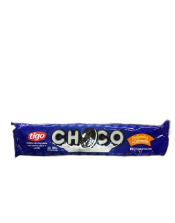 TIGO GALLETA DE CHOCOLATE RELLENA DE CHOCOLATE 90G