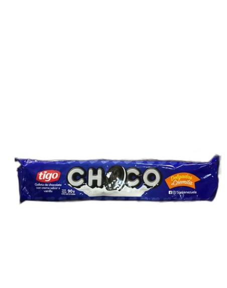 TIGO GALLETA DE CHOCOLATE RELLENA DE CHOCOLATE 90G