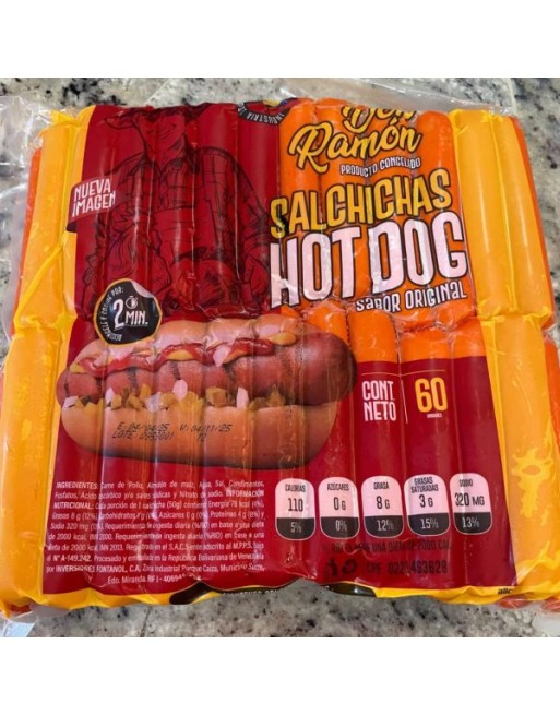 DON RAMON SALCHICHAS HOT DOG XKG