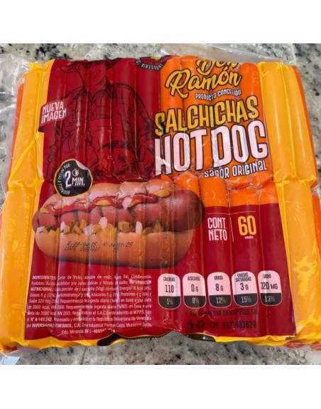 DON RAMON SALCHICHAS HOT DOG XKG