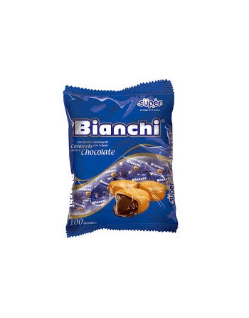 BIANCHI CARAMELO RELLENO CHOCOLATE PAQUETE X 100UND